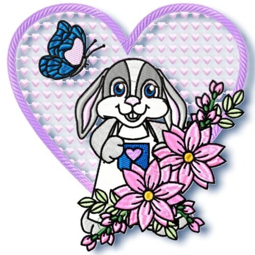 Floppy Ears Bunny machine embroidery