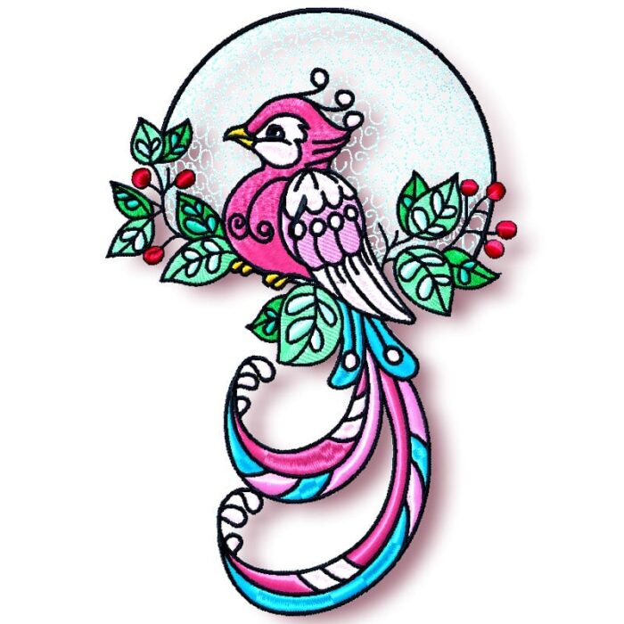 Sweet Birds Machine Embroidery