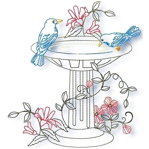 Blue Birds Line Work