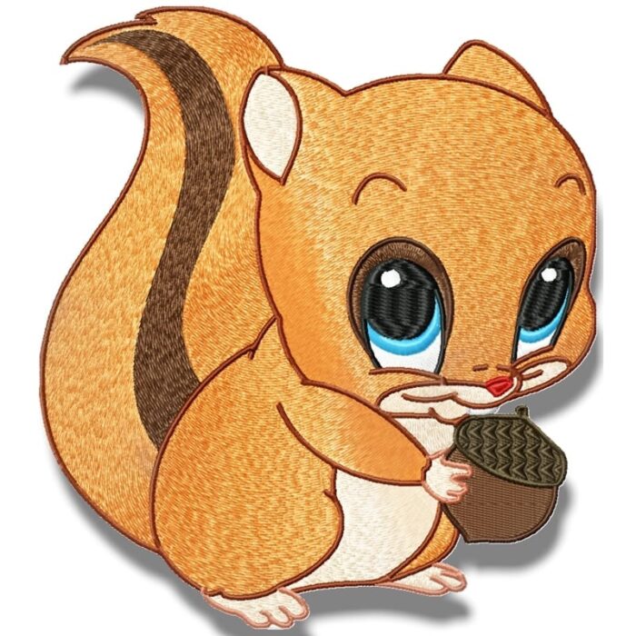 Cute Baby Squirrel Machine Embroidery ⋆ Pamela's Embroidery