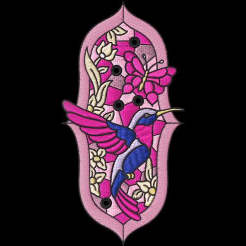 Stained Glass Hummingbirds