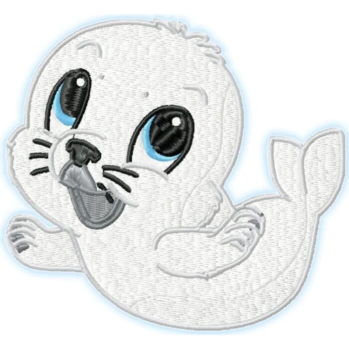 Cute Baby Seal Machine Embroidery ⋆ Pamela's Embroidery