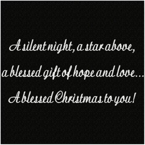 Christmas Words and New Year