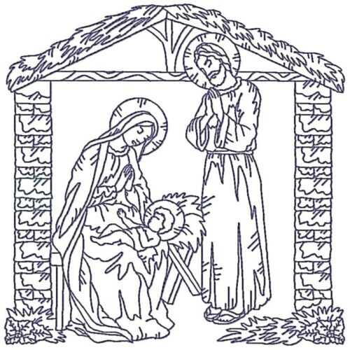 Nativity Scenes Linework