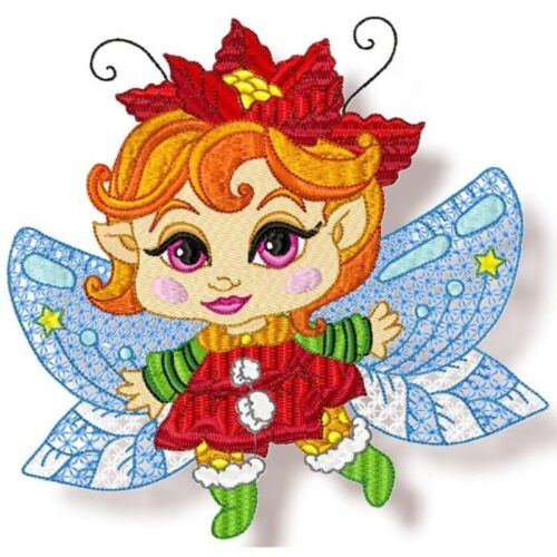 Christmas Fairies and Elves With Linework