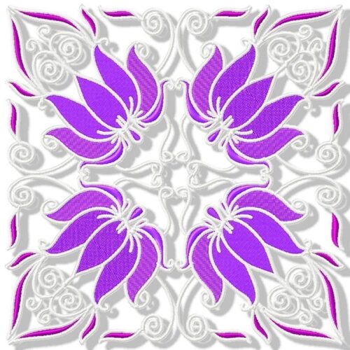 Purple Lilies Blocks