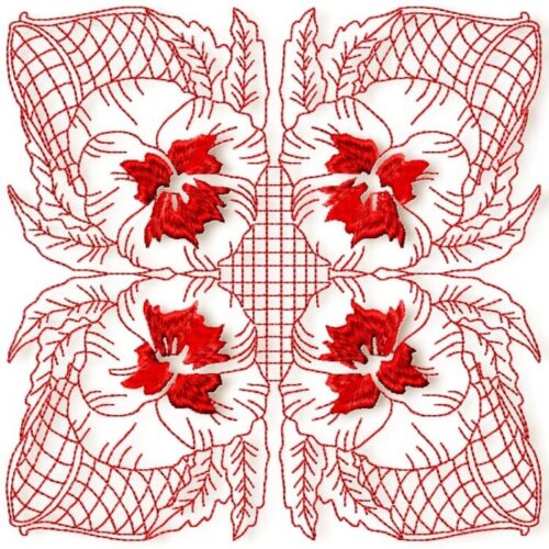 Spectacular Redwork Blocks