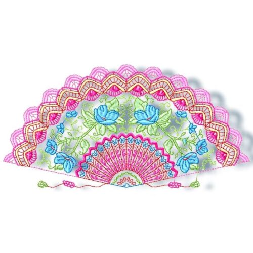 Fanciful Fans Line Work