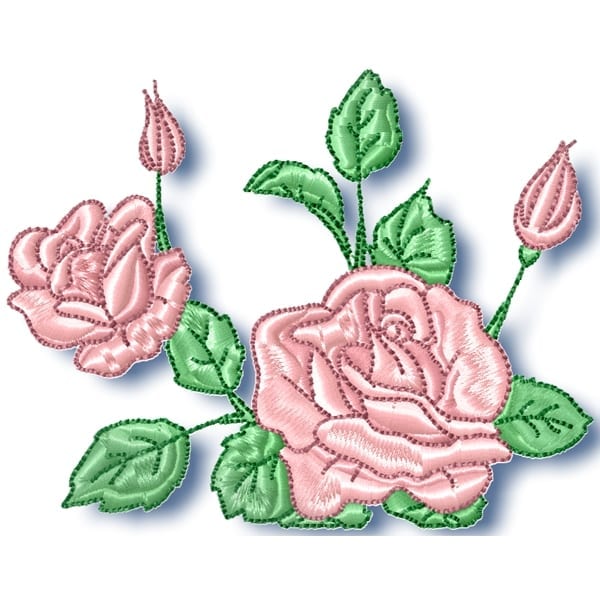 Roses Machine Embroidery - Pam's Embroidery Designs