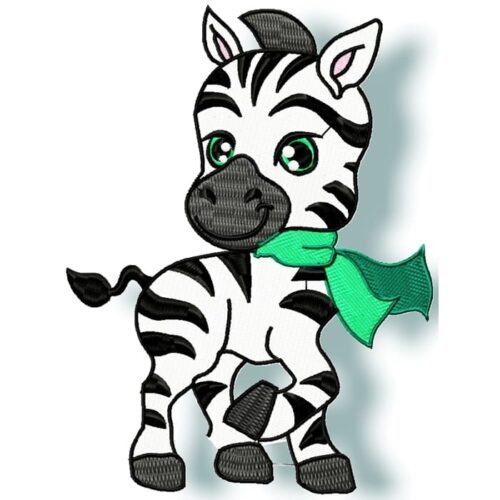 lovable little zebra