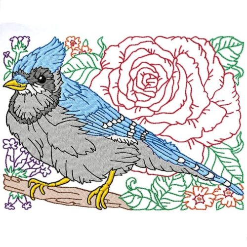 Birds With Linework No. 3