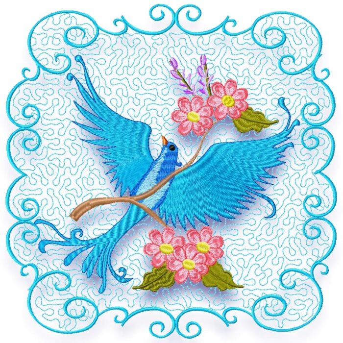 Graceful Blue Birds - Image 6