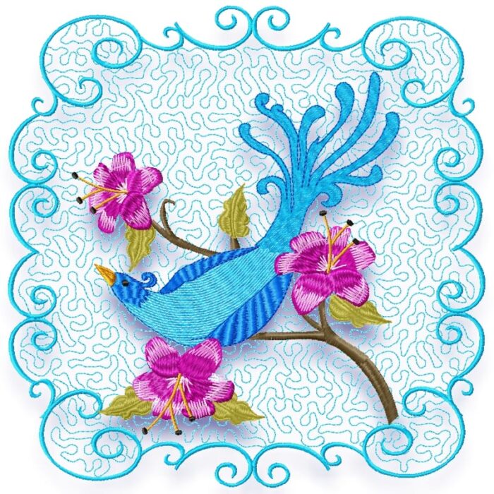 Graceful Blue Birds - Image 2