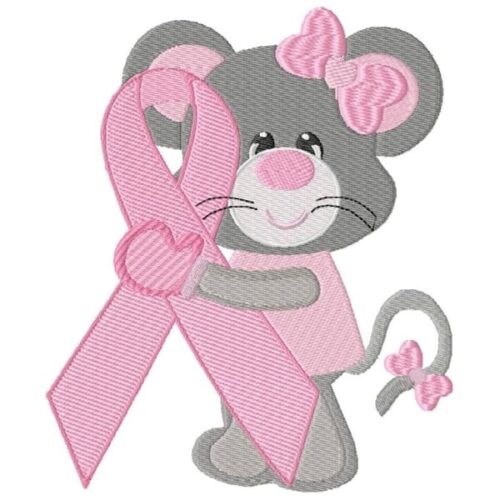 Breast Cancer Ribbon Mouse