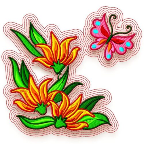 Butterfly on Flowers