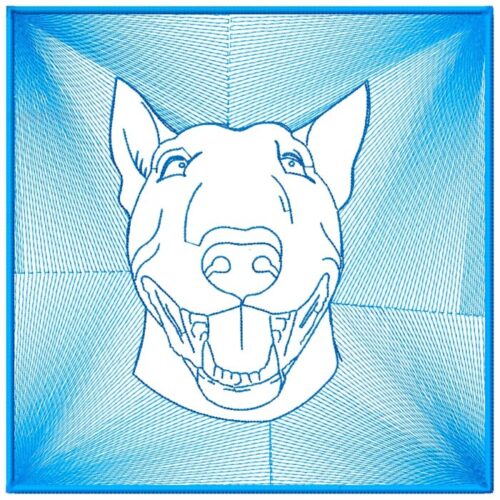 Bull Terrier Reversed Silhouette