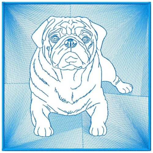 Pug Reversed Silhouette