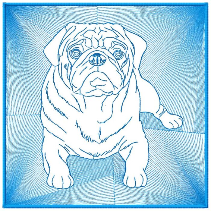 Pug Reversed Silhouette