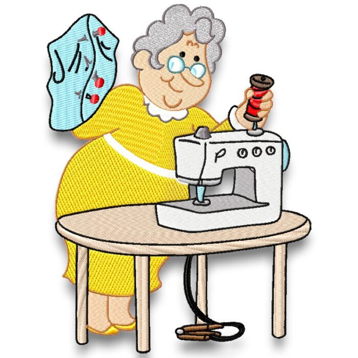 Grandma Sewing Machine Embroidery ⋆ Pamela's Embroidery