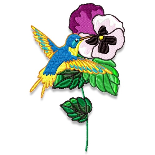 Humming Bird Pansy 1