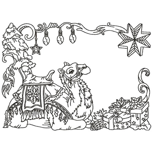 Christmas Rectangles Line Work