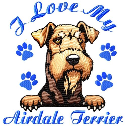 i love my airedale terrier