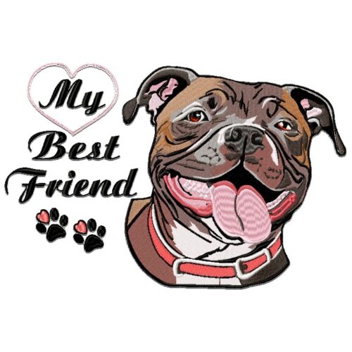 My Best Friend Staffordshire Bull Terrier