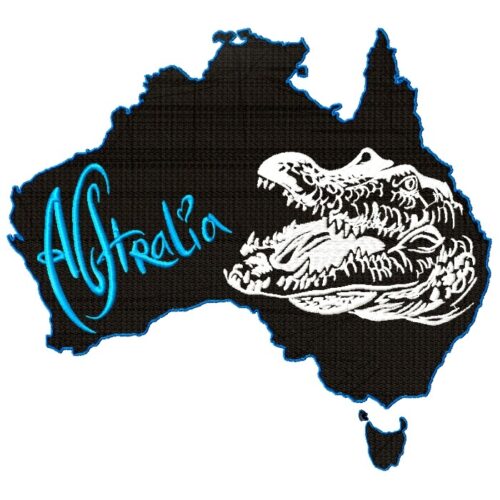 Australia with Crocodile