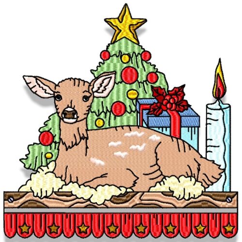 Christmas Deer Borders